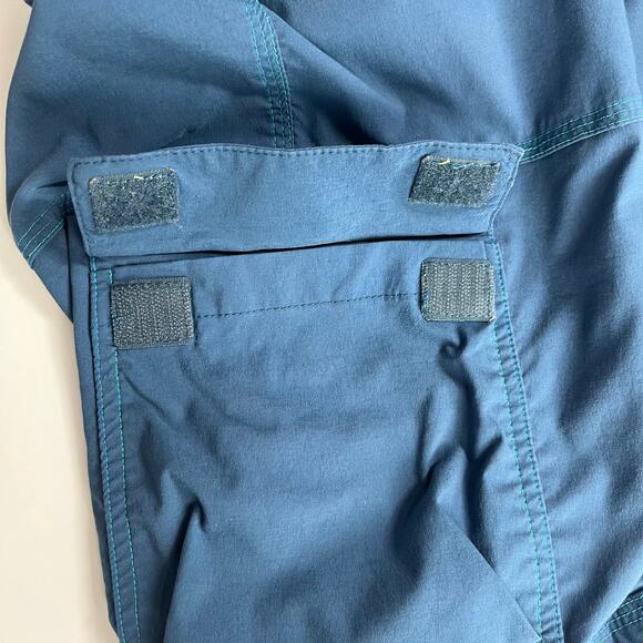 Title Nine Trail Mix Capri Pants Womens Sz 6 Blue Cargo Cropped‎ Hiking Outdoor - Picture 12 of 16